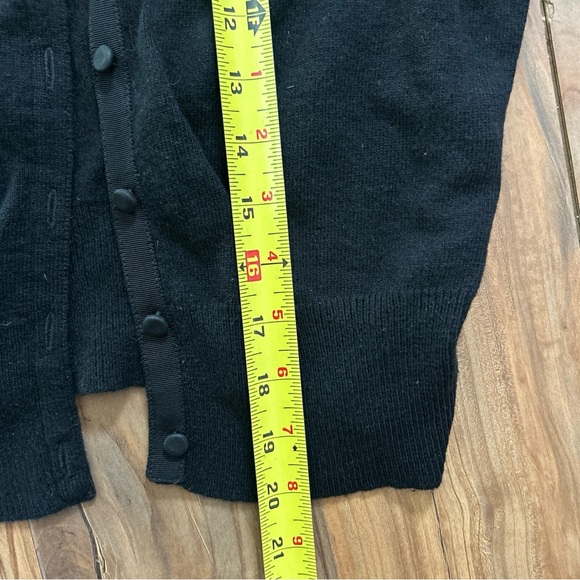 Lucky Brand Crane Embroidery Cottagecore Cardigan Lambswool Blend Soft Knit Sz S - Picture 6 of 12